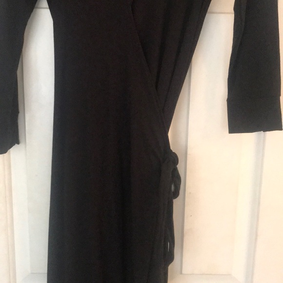VGC BLACK CALVIN KLEIN WRAP DRESS - Picture 2 of 4